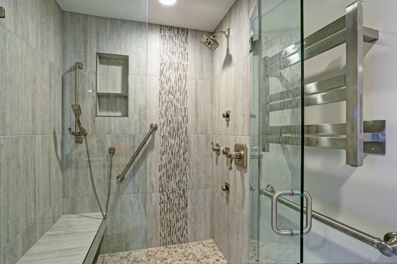 Stylish Shower with Tile Accents